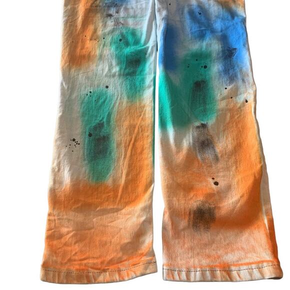 Distressed Paint Multicolor Denim Waimea Mens Jeans 32x32 Skinny Fit - Picture 16 of 16